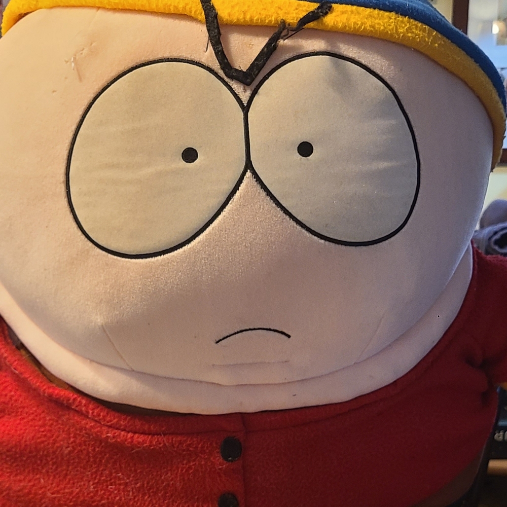 South Park 1998 Cartman  Comedy Network Giant  Plush RARE 21.5 X 24 Inch NOTE**